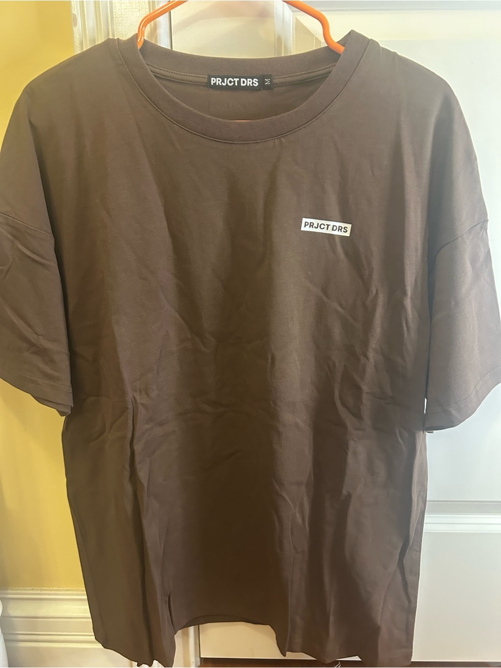 Men's Chocolate Brown Crew Neck Tee